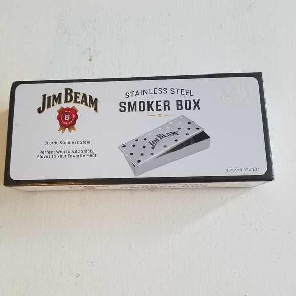 NIB Jim Beam Stainless Steel  Smoker Box - Picture 1 of 8